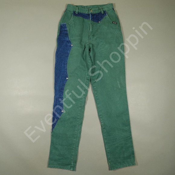Vintage 1990s Rocky Mountain High Waist Rockies Jeans in Two Tone Size 29 / 9 - Picture 2 of 6